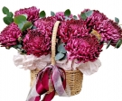 Autumn Chrysanthemums Basket, 10 options