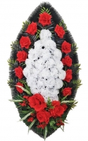 Wreath Artificial Red&White, 3 sizes
