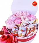 Peonies & Kinder Chocolates, 3 sizes