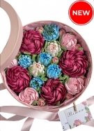 Композиция из зефирных цветов, 3 размера