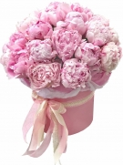 35 Peonies at a Hat Box