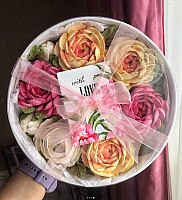 Пионы из зефира в боксе, 3 размера image 0